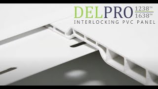 DelPro 1238™ & 1638™ Plastic Interlocking PVC Wall and Ceiling Panels