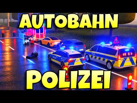 ACTION bei AUTOBAHNPOLIZEI in NOTRUF HAMBURG  | ROBLOX Deutsch Emergency Hamburg