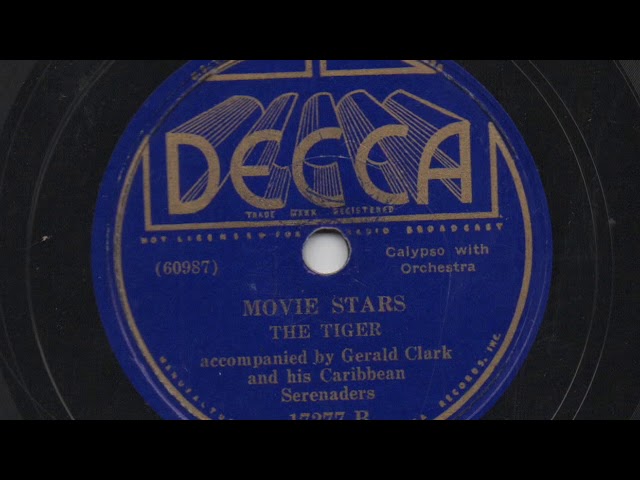The Tiger acc. by Gerald Clark and his Caribbean Serenaders - Movie stars - Decca class=