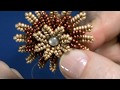 Öğretici Video-Çok Fonksiyonlu Çiçek Broş (Kolye-Toka-Broş)/Dairesel Herringbone Tekniği