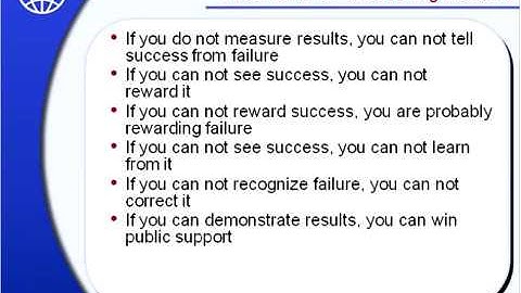 Ten Steps to a Results Based Monitoring and Evaluation System