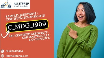 C_MDG_1909 Sample Q&A Explained | SAP Certified Associate – Master Data Governance