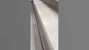 Back garden patio limestone steps before and after installation 🤌