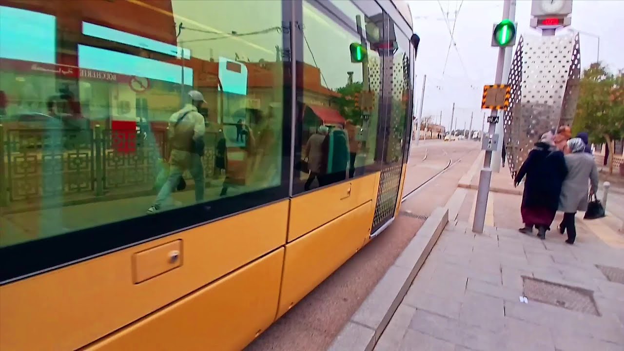 تابعو آخر جولة ممتعة عبر التراموي وسط مدينة سيدي بلعباس TRAMWAY SBA