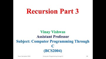 Recursion Part 3