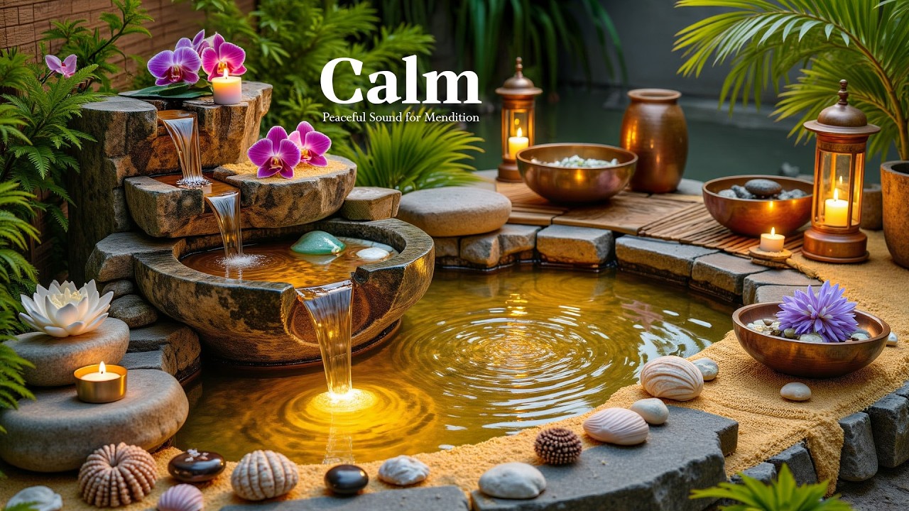 Целебная музыка с нежными звуками воды 🌙 Внутренний покой и снятие стресса