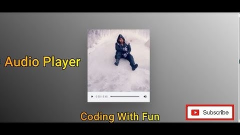 Html and Css Only Audio Player | HTML5 Audio | CodingWithFun