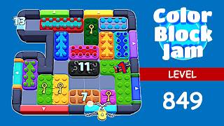 Color Block Jam Level 849 Solution Without Boosters