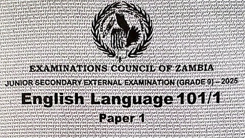 2025 English paper 1 external
