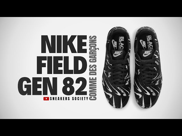 BLACK 2025 Comme des Garçons x Nike Field General 82 | DETAILED