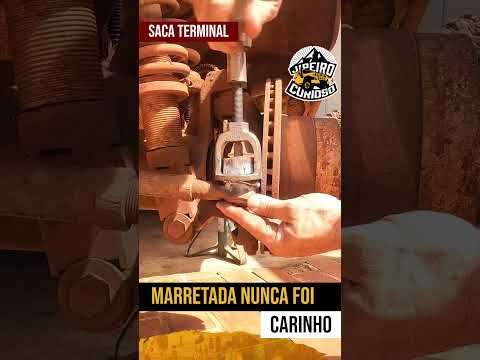 MARRETADA NÃO É CARINHO, use a ferramenta certa e tire o terminal de direção do seu carro. #shorts