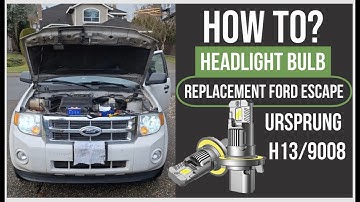 How To: Replace Headlight Bulbs on a 2012 (2008-2012) Ford Escape