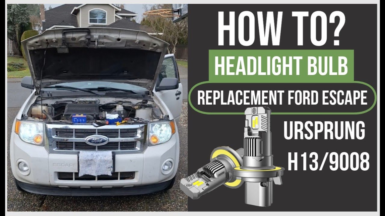 How To: Replace Headlight Bulbs on a 2012 (2008-2012) Ford Escape