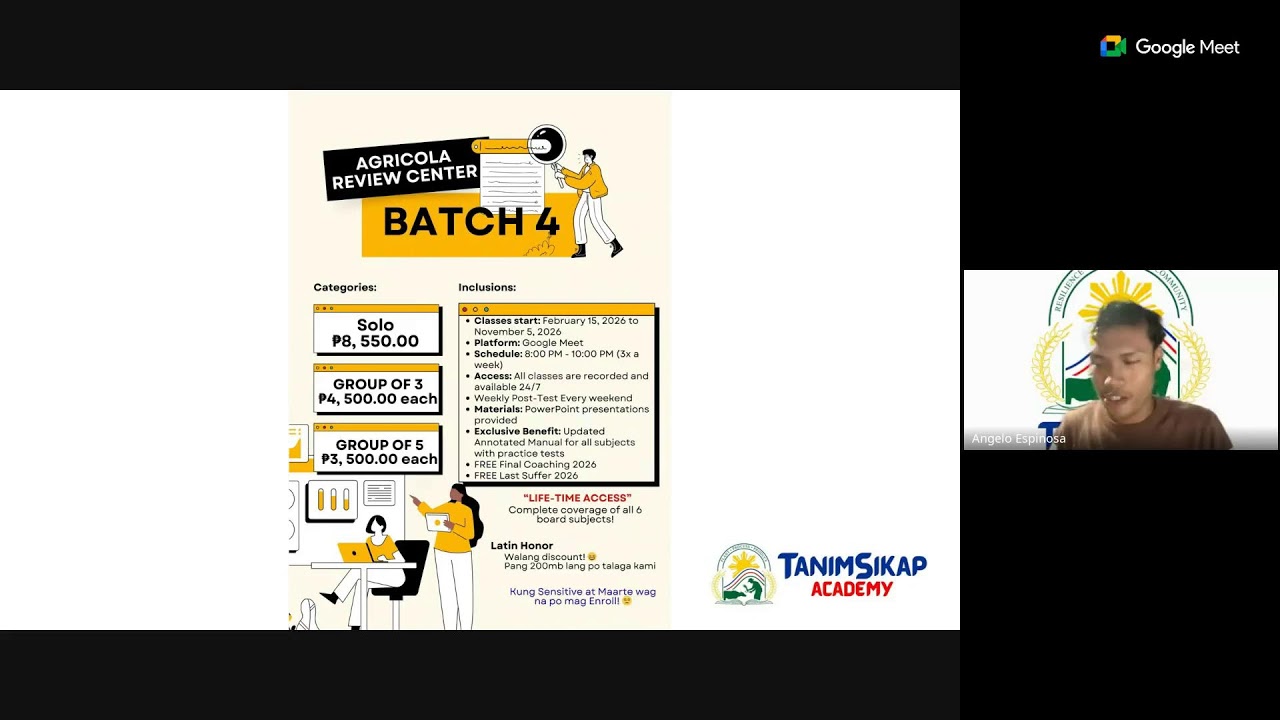 AGRICOLA ORIENTATION