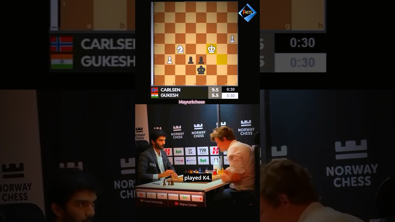 Magnus Carlsen’s SHOCKING Blunder vs Gukesh! | Norway Chess 2025 #chess #chessgame