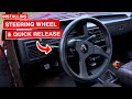 Installing Aftermarket Steering Wheel & NRG Quick Release | Mazda B2000