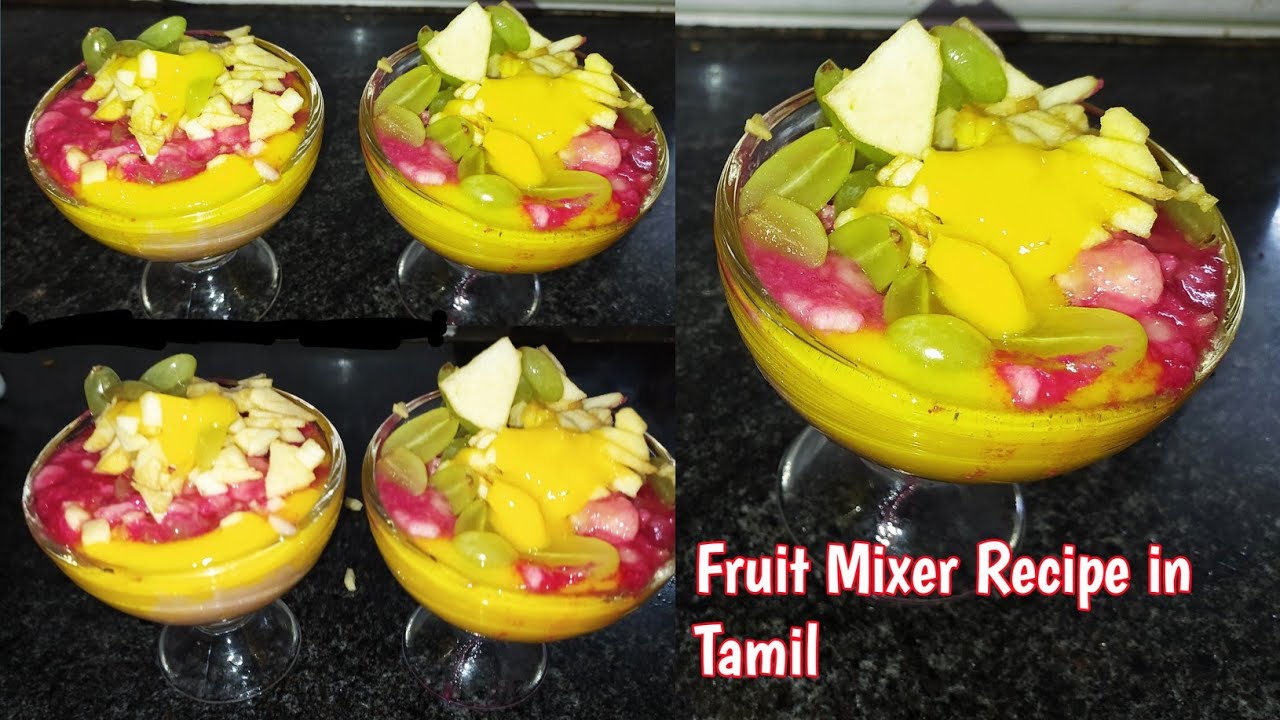 Fruit Mixer in Tamil Healthy Fruit Mixer Recipe YouTube
