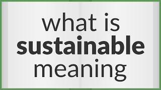 المستدامة | معنى المستدامة