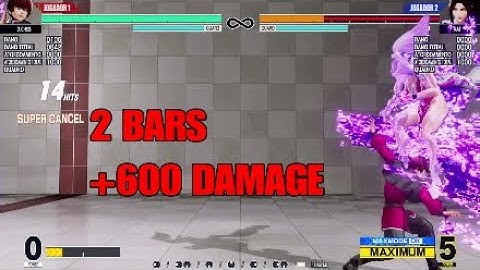 KOF XV : OROCHI  CHRIS - 2 Bars Corner Combo (+600 Damage) !