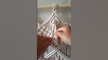 how to make tassel in macrame curtain #shorts #macrametutorial #macrame