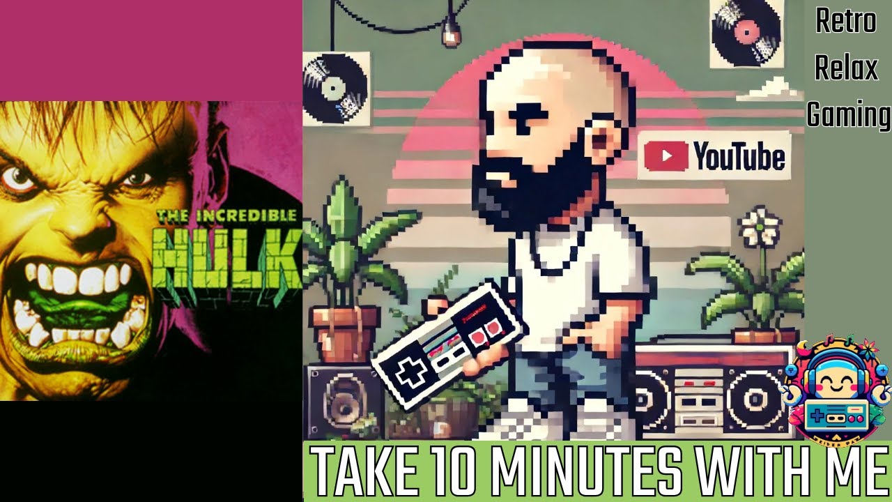 Super Nintendo SNES The Incredible Hulk  (Take 10 Minutes with me gaming) 