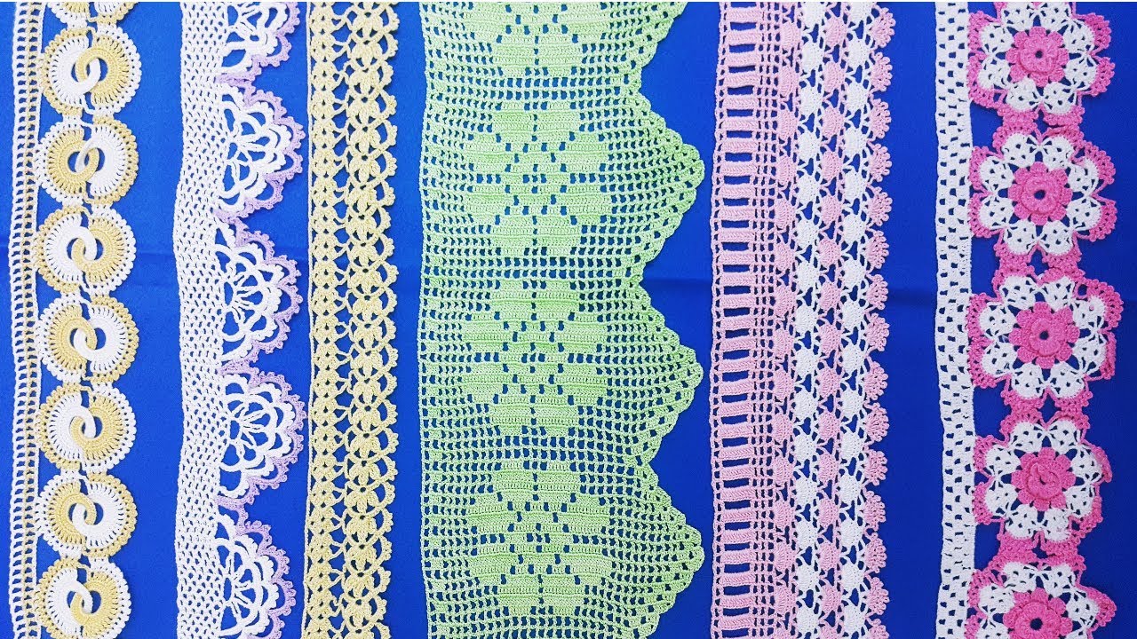 Geleneksel Havlu Kenarı Dantel Örnekleri - Tığ işi dantel modelleri
