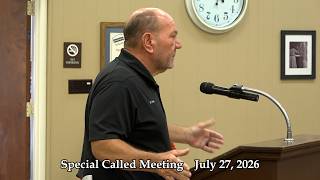 Marshall County, KY Fiscal Court Special Called Meeting 07 27 26
