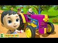 Wheels On The Tractor - Learn Farm Animals   More Vehicle Rhymes & Baby Songs