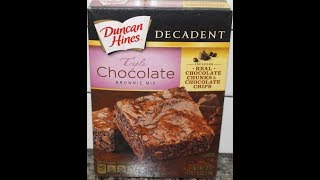 In this video, we are preparing and then reviewing the duncan hines
decadent triple chocolate brownie mix. they were mailed to us from
zack! * d...