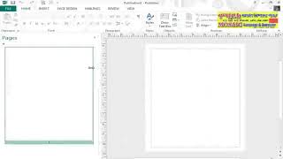 MS Publisher 2013 Lesson 1 The Ribbon