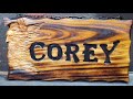 Easy steps to begginer carving a wood sign with a dremel