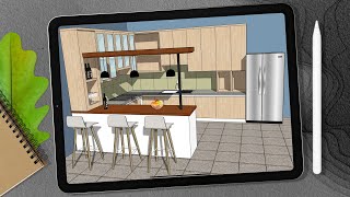 Interior Design | Kitchen 🍳 | SketchUp for iPad screenshot 3