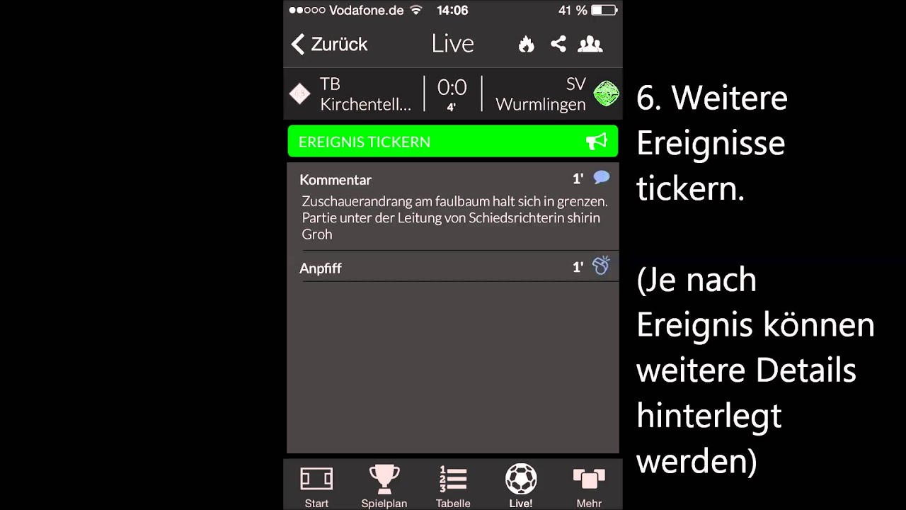 Live Ticker App Live Ticker App