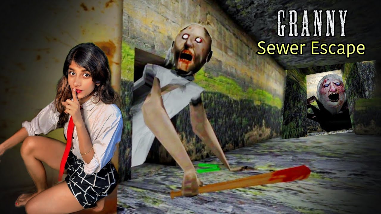 Granny Sewer Escape | Granny আর Spider Angelina এর বাসা থেকে নর্দমা দিয়ে পালালাম