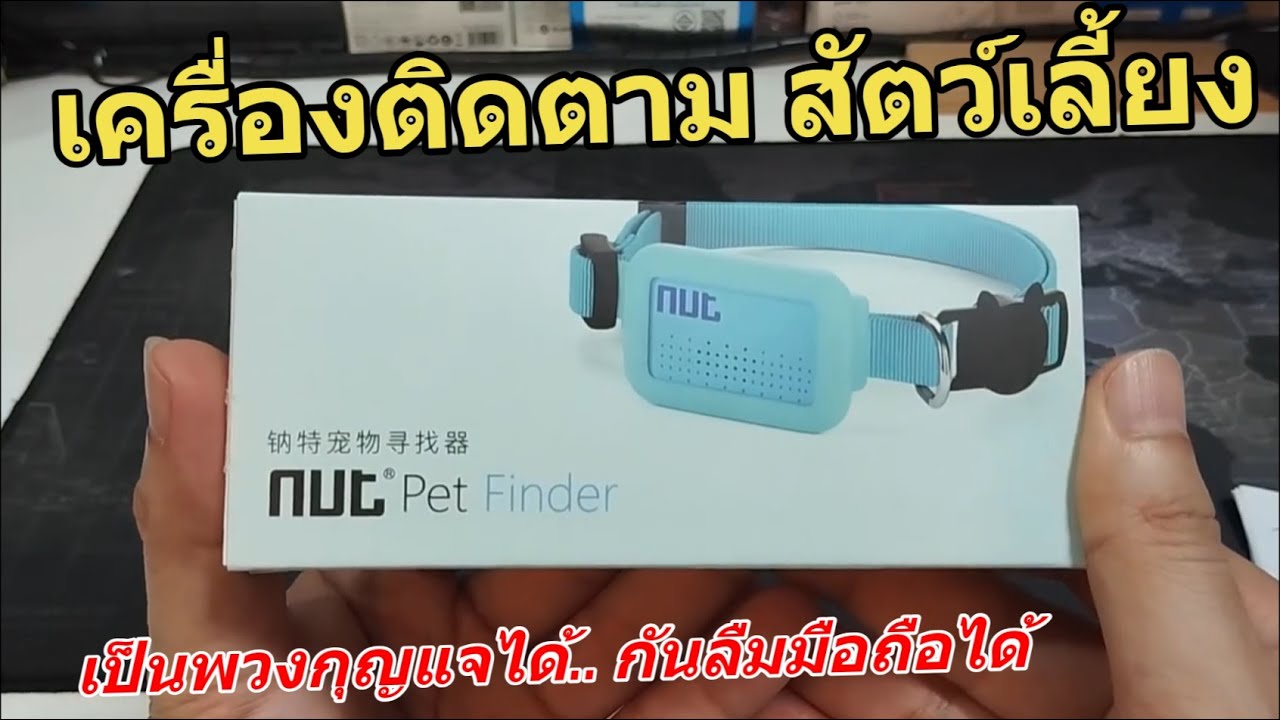 รีวิว Nut Pet Finder (GPSDD) ปลอกคอติดตามแมว หมา เครื่องติดตามสัตว์เลี้ยง กระเป๋า พวงกุญแจกันลืม