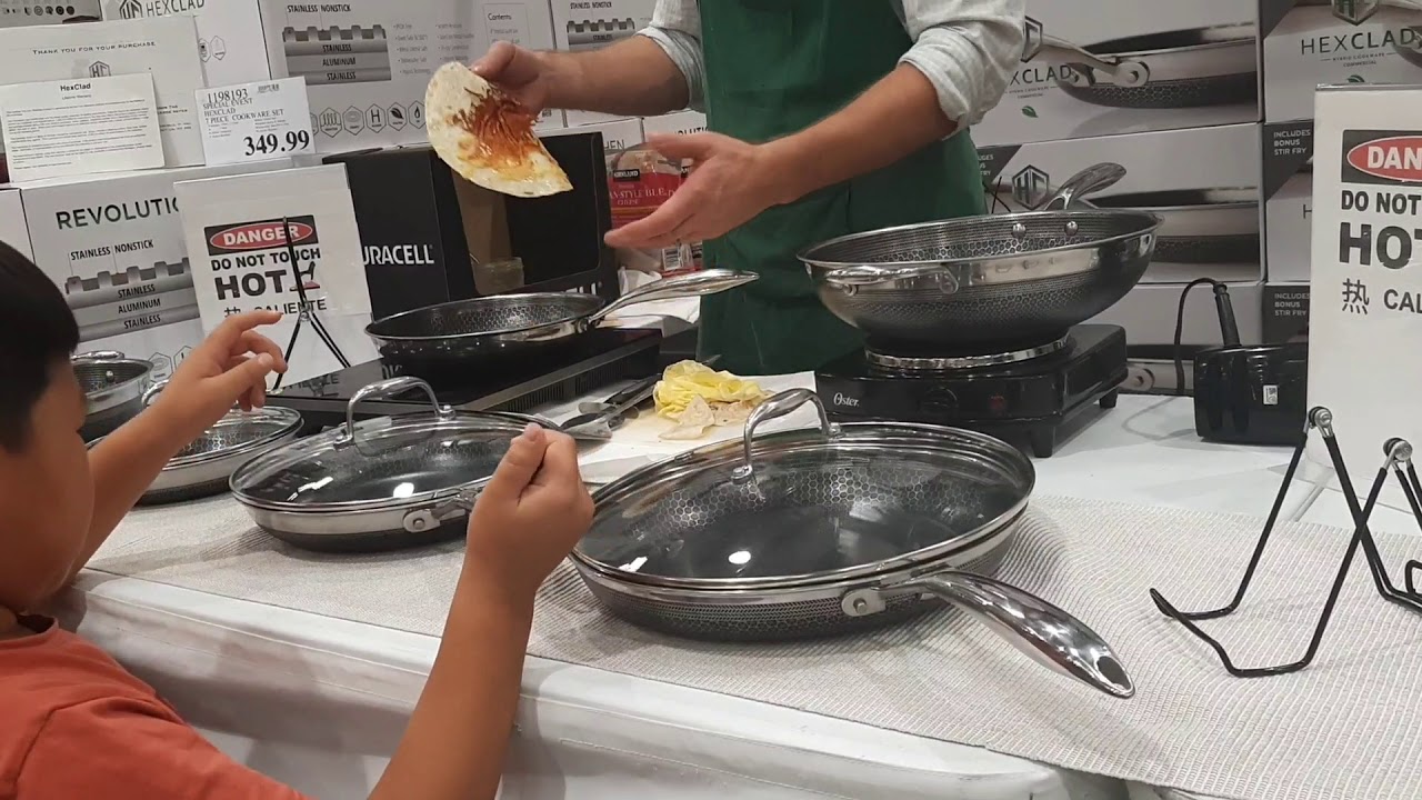 Hexclad hybrid cookware ASMR YouTube