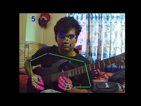 Computer vision: Pose estimation & Hand tracking ( CPU ) | Guitar