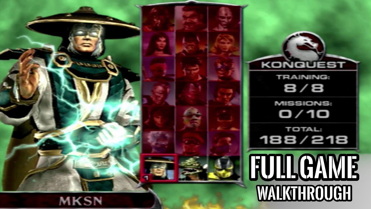 MORTAL KOMBAT DEADLY ALLIANCE | Full Game Walkthrough | Konquest Mode ...