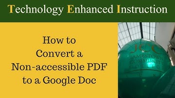 How to Convert a Non-Accessible PDF to a Google Doc