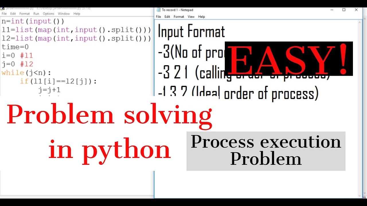 steps in problem solving in python