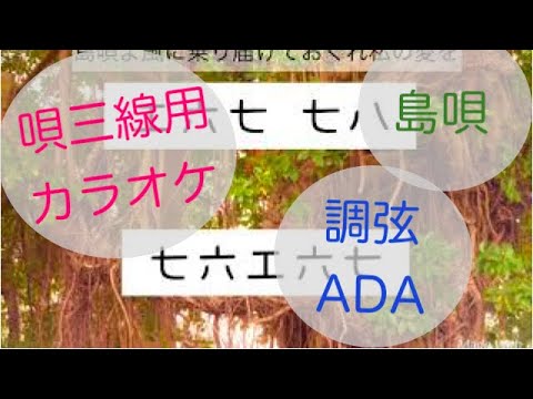 島唄(しまうた)伴奏　三線用の伴奏のみ入っています。調弦ADAです 合わせて三線を弾いて唄ってください！（ 唄三線するための伴奏です。カラオケにもどうぞ）