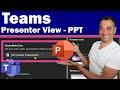 How do I use Presenter view in Teams? - Teams PowerPoint live view