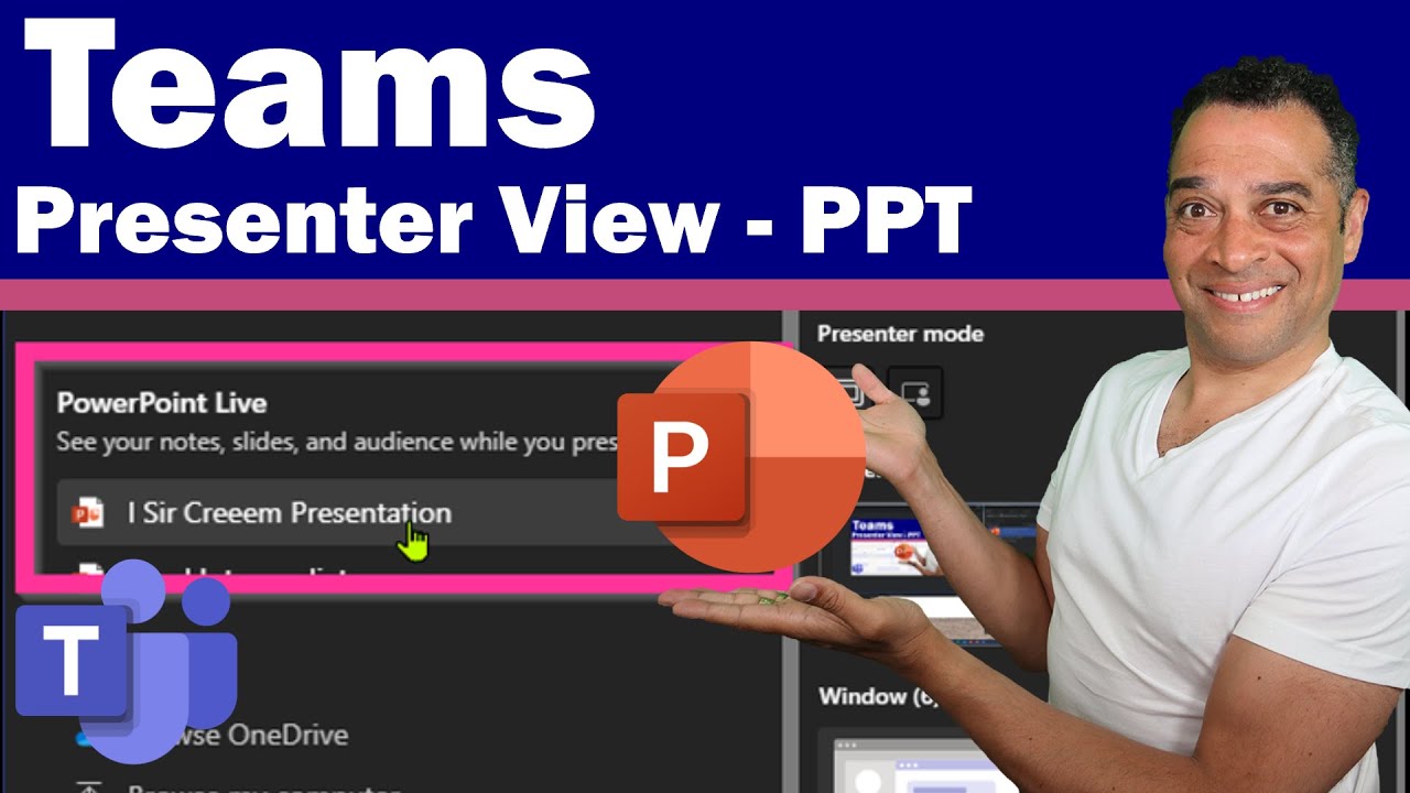 teams presenter mode powerpoint live