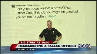 Honoring a FDL Police Officer killed four years ago