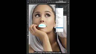 تغيير لون الشفاه على برنامج الفوتوشوب تعديل الصور ||Change lip color in photoshop