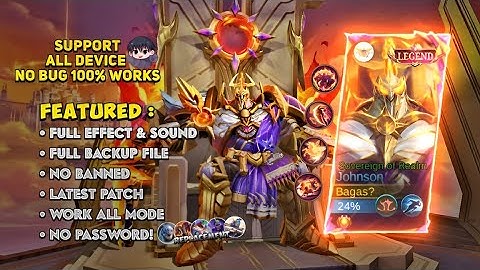 NEW Script Skin Johnson Legend - No Password | Full Effect & Sound | New Patch