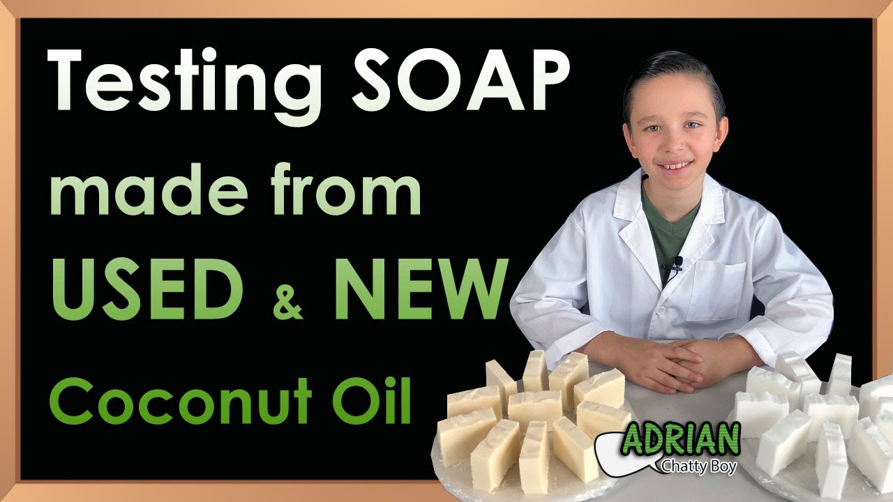Testing SOAP made from USED & NEW coconut oil. Subtítulos en español.