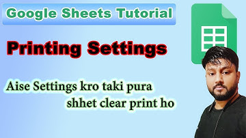 Print Setting in Google Sheets | The Ultimate Google Sheets Print Setting Guide | #print