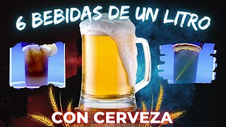 6 Bebidas de un Litro con Cerveza | Micheladas | Bebidas para negocio o fiesta 😜🔥🍺