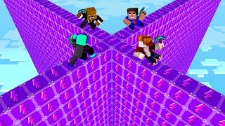 PURPLE ⚡️ LUCKY BLOCK WALLS in Minecraft!